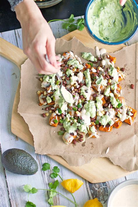 Lightly coat with olive oil. Sweet Potato Tater Tot Nachos — Runway Chef