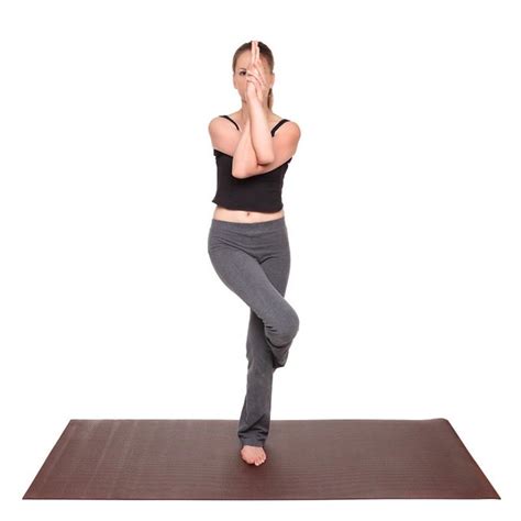 Maybe you would like to learn more about one of these? yoga poses - Eagle Pose position (garudasana) | Isolated ...