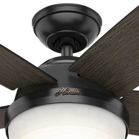 6 speeds, max airflow 6,604 cfm. Hunter Fan 60 inch Contemporary Matte Black Ceiling Fan ...