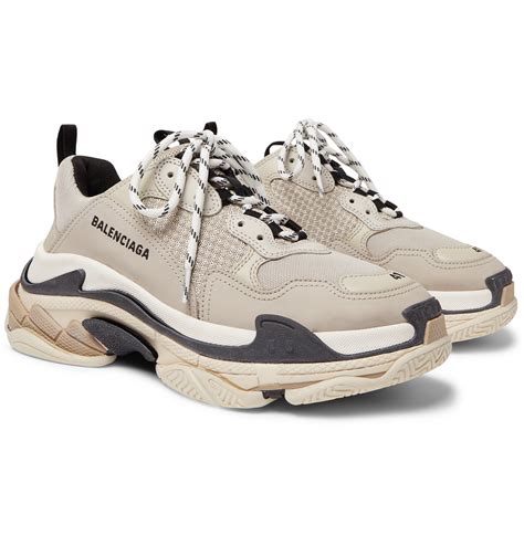 Does balenciaga triple s run big? Balenciaga - Triple S Mesh, Nubuck and Leather Sneakers ...