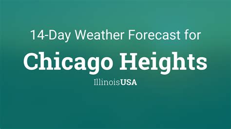 30 f chicago loop station|report. Chicago Heights, Illinois, USA 14 day weather forecast