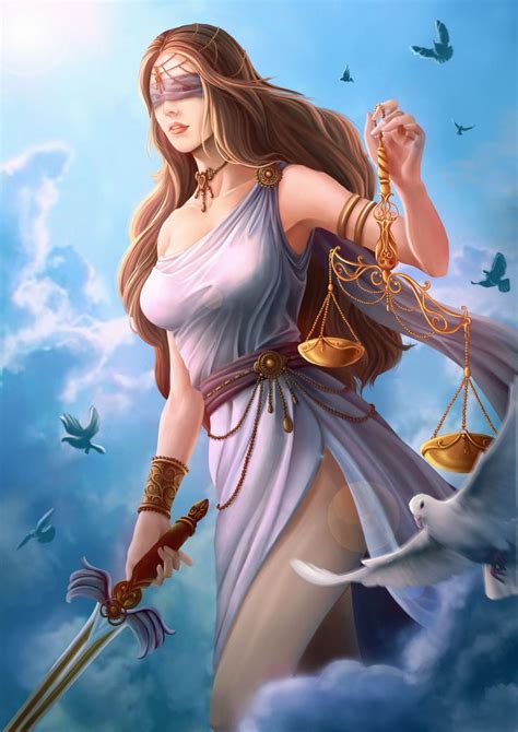 Learn her symbols, archetype and some conflicts that she won. ArtStation - Goddess Themis, Zz Thor | Libra art, Greek ...