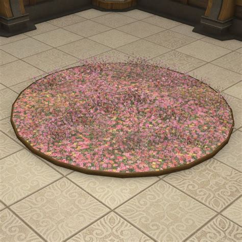 Not recommended for those with seasonal allergies. Carpet of Flowers FFXIV Housing - Rug