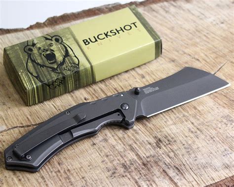 Buckshot (countable and uncountable, plural buckshots). BUCKSHOT THUMB OPEN SPRING ASSISTED STAINLESS STEEL KNIFE ...