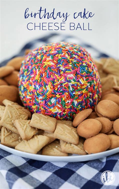 Colorful Birthday Cake Cheese Ball - Cake Batter ...