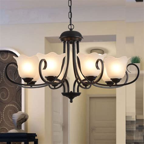 Adding a bit of rustic charm to your décor can be as simple as investing in a unique lighting structure. Vintage Amercian Rustic Iron Chandelier LED E14 Lamp ...