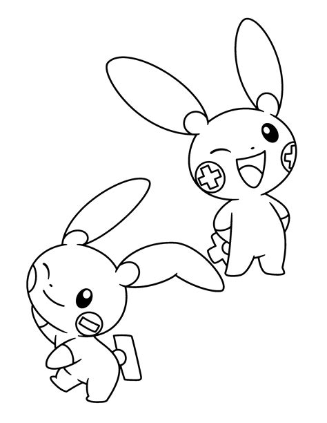 Lets couple stuff based plusle minun coloring pages. Coloring Page - Pokemon advanced coloring pages 221 ...