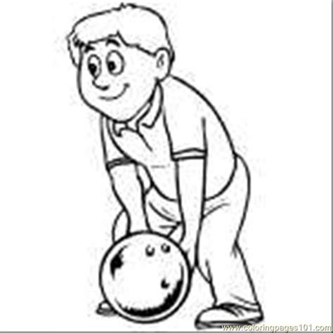 Coloring books for boys and girls of all ages. Bowler Making A Shot Coloring Page for Kids - Free Bowling ...