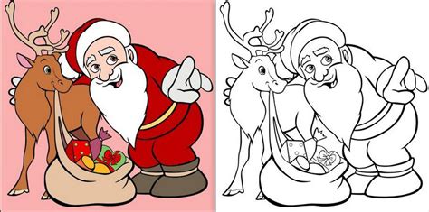 Colorie le père noël en rouge, ses cheveux et sa barbe en gris, sa chaussure en marron. Modèles de Père Noël à dessiner, colorier ou imprimer - Le ...