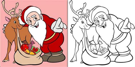 Père noël, coloriage le personnage central de noël. Modèles de Père Noël à dessiner, colorier ou imprimer - Le serviettage de Nafeuse
