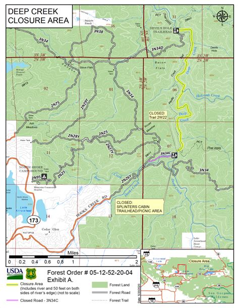 Take a right at the first fork in the road, and park in the lot for splinters cabin. Aztec Falls and surrounding areas of Deep Creek to ...