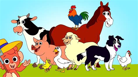Learn Farm Animals Names and Sounds | Cartoon Common ...