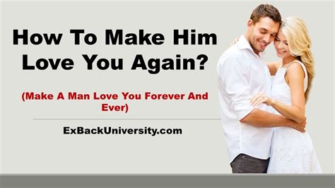 Want to know how to get a cancer woman to fall in love? How To Make Him Love You Again (Make A Man Love You ...