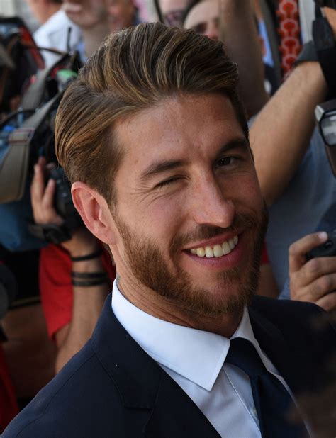 He beard hairstyle too with the modern new latest buzz haircut of sergio ramos is cool. got a stiffy | Ramos haircut, Sergio ramos, Sergio ramos ...