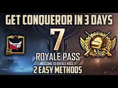 In each pubg mobile match you play, you earn rating points based on your survival skill and the number of kills you rack up. How to Get Conqueror Badge in 3 to 7 days in Pubg Mobile ...