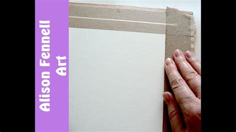 Please read:note this is called: How to Stretch Watercolor Paper #stretch #watercolor # ...