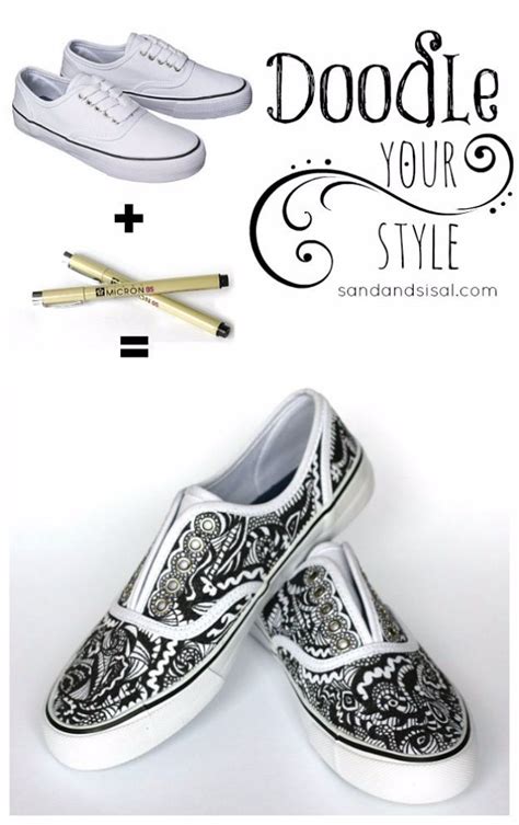 Not only women, but also men do the same thing to look stylish in a comfortable and convenient way. 33 DIY Ideas for Upgrading Your Tennis Shoes | DIY Ideas | Sharpie shoes, Decorated shoes, Shoe ...