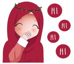 Pastikan untuk membuka aplikasi stiker dan klik tambahkan ke whatsapp untuk membuat aplikasi. Kartun Muslimah sticker #10307840 | Kartun, Stiker