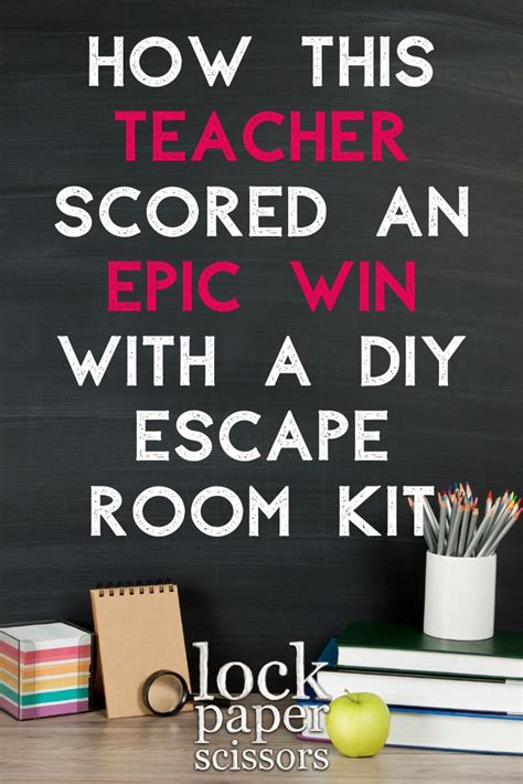 While the thought of a mental ward might seem intimidating to kids, this escape room is actually manageable when accompanied by adults. How this teacher scored an epic WIN with a DIY escape room ...