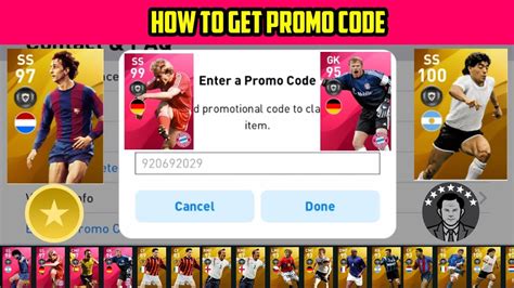 A few of them help you get new skins, others allow you to earn free bucks and. HOW TO GET PROMO CODE IN PES 2021 MOBILE - YouTube