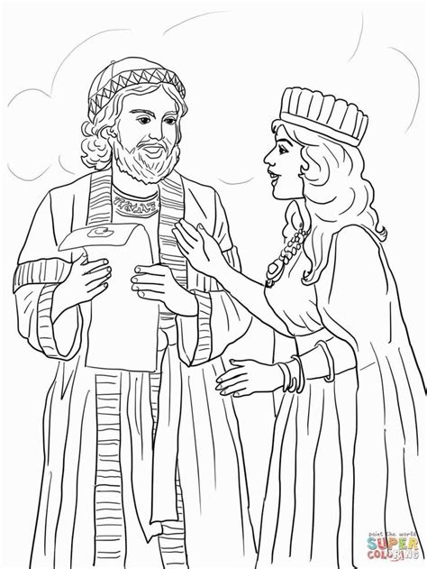 King choose esther to be his queen esther coloring page to color, print and download for free along with bunch of favorite queen esther coloring page for kids. Esther Coloring Pages