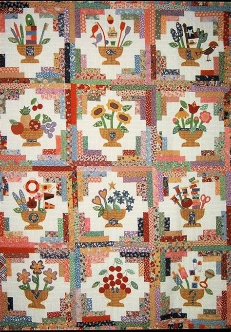 Log cabin living is a reality show about a family fleeing modern life. Half Log cabin applique | Applique quilting, Applique ...