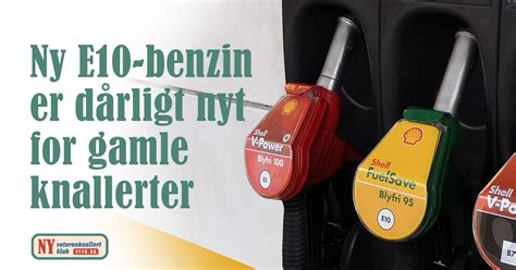 Mesin bensin dengan sedikit perubahan (minor) dapat menggunakan bahan bakar bensin dengan campuran bahan bakar berupa e10 atau kurang telah digunakan di lebih dari 20 negara di dunia. Ny E10-benzin - find vej i benzinjunglen - Ny ...