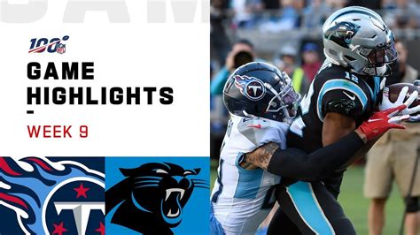 Thanks to all who attended today's celebra. Titans vs. Panthers Week 9 Highlights | NFL 2019 - YouTube