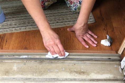 Usually any type of spray cleaner that is safe on all surfaces will clean the dirt away in the sliding door track with. How to Clean Dirty Sliding Door Tracks Without Expensive ...