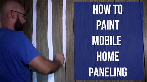 Do you want to learn to paint wood paneling and modernize your home? How to Paint Mobile Home Paneling - YouTube