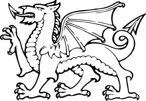 Use an extra sheet of paper under your drawing hand not to blur your dragon drawing. simple welsh dragon template - Google Search | Welsh ...