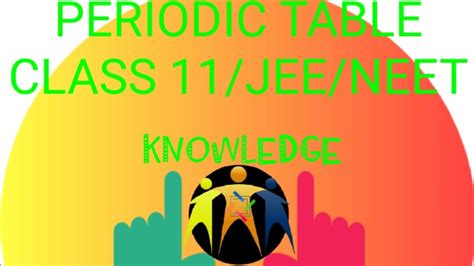 The modern periodic table or the long form of periodic table is a periodic table (given by bohr) in which the arrangement of the elements has been made on the basis of the atomic number of the elements, which is a more fundamental property of the elements. Periodic table basic to advanced Class 11 - YouTube