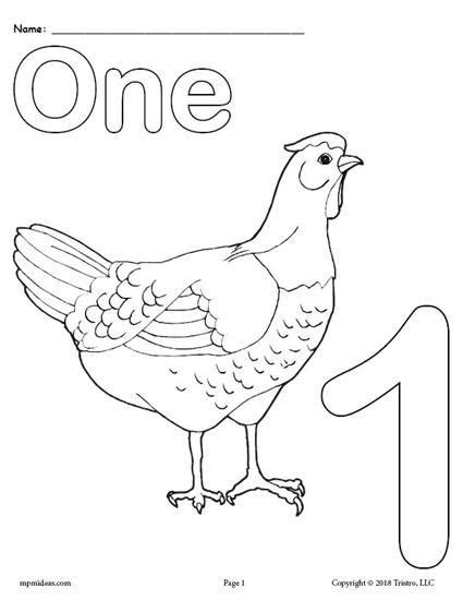 Each coloring page shows the number, the written form of the number, and the number of objects that correspond to the number. Printable Animal Number Coloring Pages - Numbers 1-10 ...