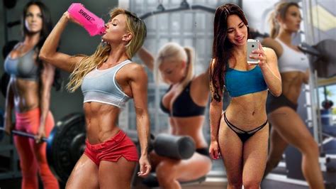 On the mat, lie on your back with your arms resting on the floor above your head, then lift your legs and. GYM GIRLS FEMALE FITNESS MOTIVATION 2017 FitBody - YouTube