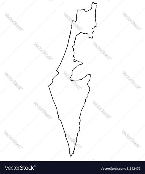 Black and white is usually the best for black toner laser printers and photocopiers. Israel outline map Royalty Free Vector Image - VectorStock