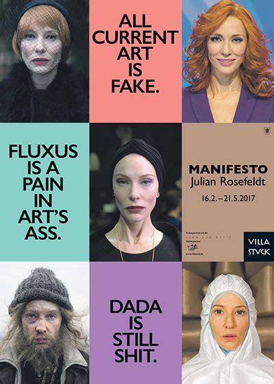 With cate blanchett, erika bauer, ruby bustamante, carl dietrich. JULIAN ROSENFELDT. MANIFESTO | SUPER PAPER