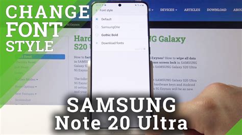 Powerpoint also has a convenient feature that allows you to find and replace different fonts in your presentation. How to Change Font Style in SAMSUNG Galaxy S20 Ultra 5G ...