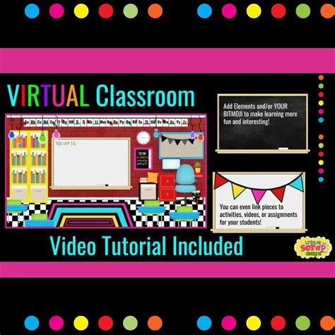 How to make bitmoji classroom on google slides. DIGITAL GOOGLE Slides Virtual Classroom Bitmoji Scene 3 ...