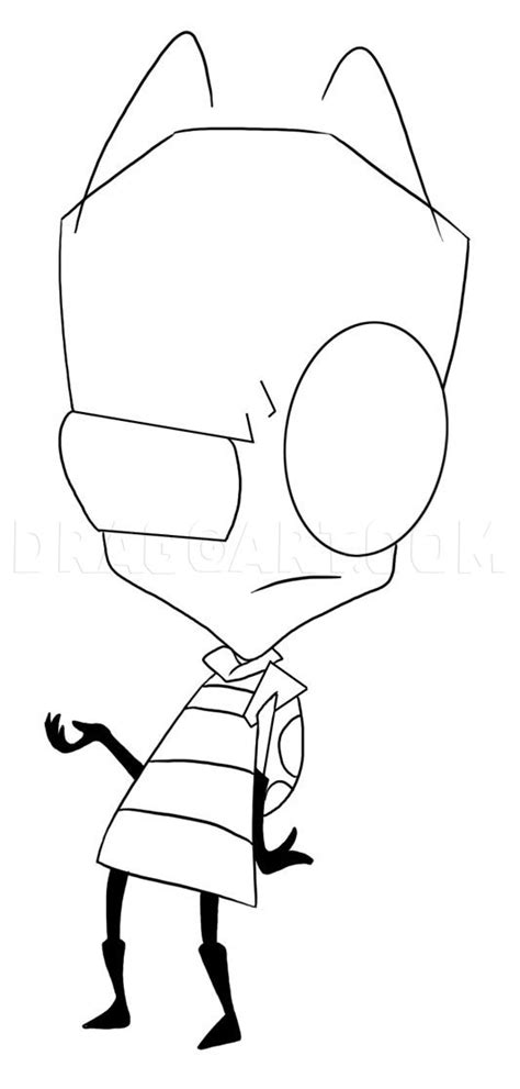 See more ideas about invader zim, invader zim characters, girly. How To Draw Zim From Invader Zim by Dawn | dragoart.com