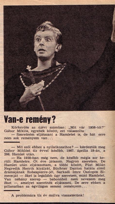 „hosszan tartó, súlyos betegséget követően elhunyt vass gábor. Hamlet - Gábor Miklós - RITKÁN LÁTHATÓ TÖRTÉNELEM