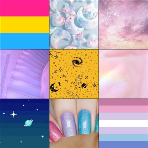 Collection by moon 💕 • last updated 10 weeks ago. lgbt aesthetics — Pansexual bigender pastel space for anon