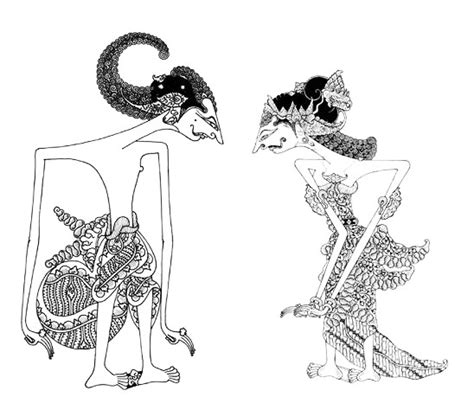 Kumpulan mewarnai sketsa gambar wayang kulit arjuna, masterpiece of oral and intangible heritage of humanity. Gambar Wayang Arjuna Dan Srikandi Hitam Putih - Paimin Gambar