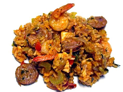 Jambalaya is traditionally a one pot dish, with a variety of meats and seafood, vegetables, and spicy seasonings. Jambalaya - Wikiwand