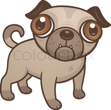 The best selection of royalty free cute cartoon puppy dog vector art, graphics and stock illustrations. Vector cartoon illustration of a cute Pug puppy dog with ...