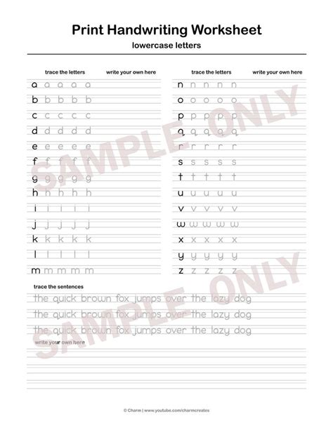 5 printable cursive handwriting worksheets for beautiful penmanship | printable handwriting worksheets pdf, source image: Printable Handwriting Worksheets5 Pages Letters Words and ...