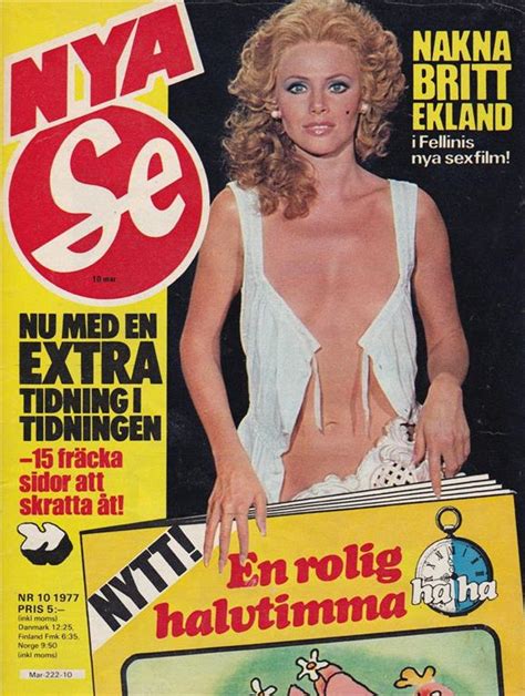 Ekland a crescut alături de trei frați mai mici și a spus că a fost supraponderală pentru o mare parte din copilărie: SE 1977-10 Britt Ekland Naken.Ishockey Thomas Gradin ...