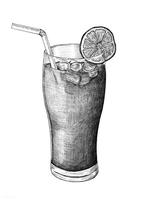 Drawing pencils come in a wide range of styles, colors, and lead types. Hand-drawn lemon iced tea | free image by rawpixel.com ...