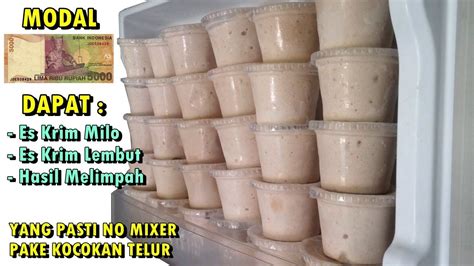 4 sachet susu kental manis. Cara Membuat Es Krim Pop Ice Tanpa Mixer - Membuat Itu