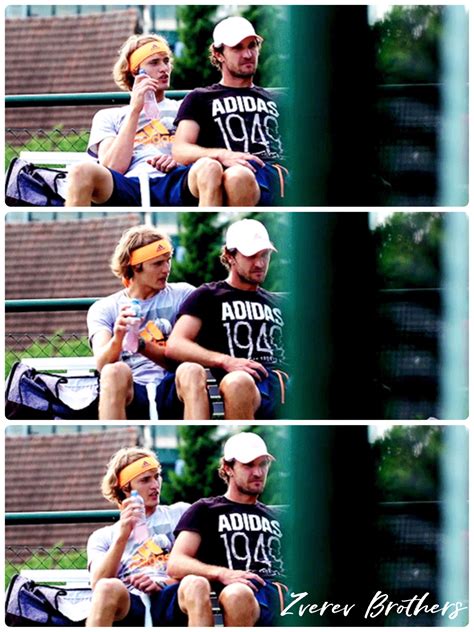 Zverev's mother and grandmother were also tennis players. Little mess "Zverev brothers" from ATPWorldTour.Com ...