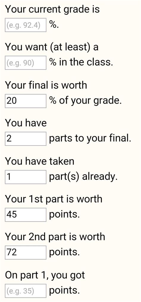 The gpa is calculated as a weighted average of the grades, when the number of credit/hours is the weight and the numeric grade is taken from the gpa table. Rogerhub final exam calculator - uirunisaza.web.fc2.com